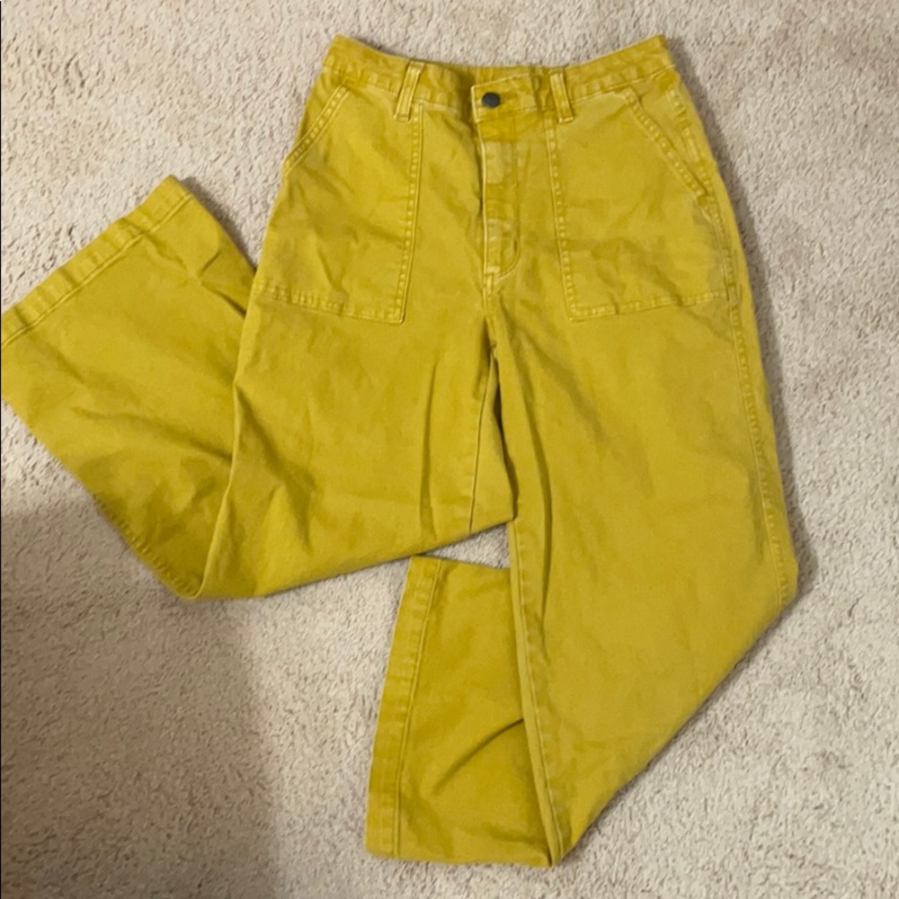 Universal Thread Mustard High Rise Wide Leg Pants